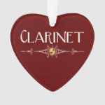 Clarinet Decorative Line Ornament