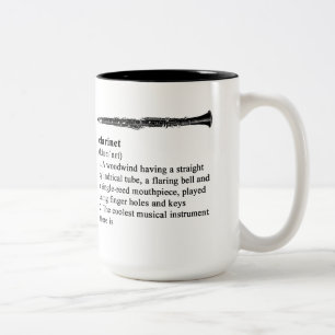 Clarinet defined Two-Tone coffee mug