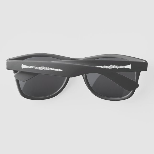 Clarinet Drawing Sunglasses (Back)