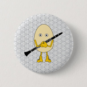 Clarinet Egghead Button