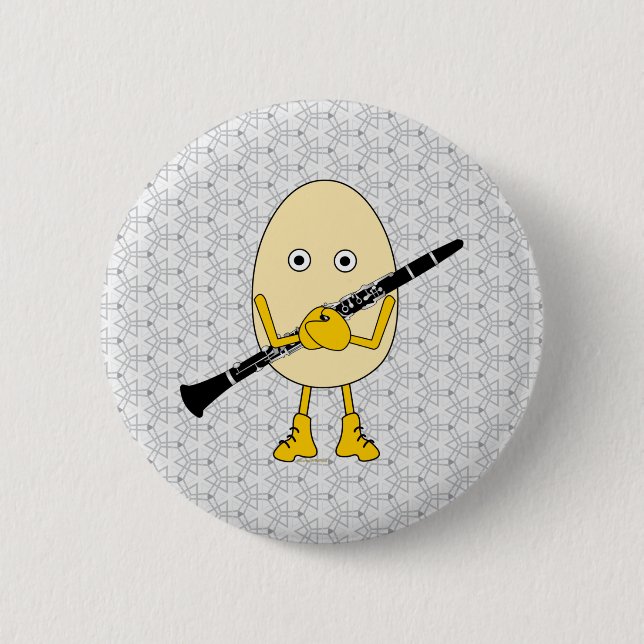 Clarinet Egghead Button (Front)
