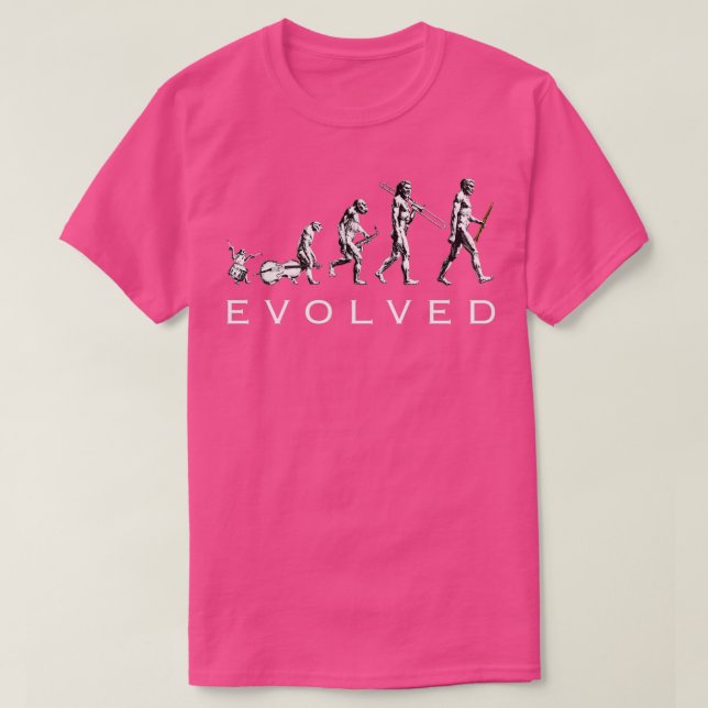 Clarinet Evolution  T-Shirt (Design Front)