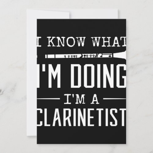 clarinet funny quotes holiday card