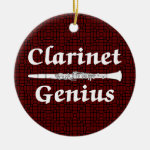 Clarinet Genius Ceramic Ornament