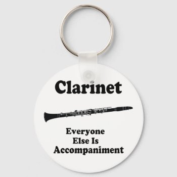 Clarinet Gift Keychain by madconductor at Zazzle
