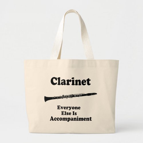 Clarinet Gift Large Tote Bag