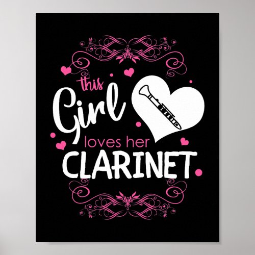 Clarinet Girl Clarinet 1 Poster