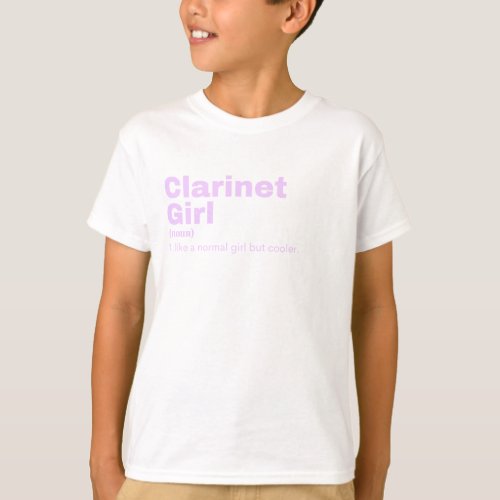 Clarinet  Girl _ Clarinet  T_Shirt