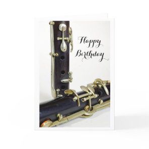 Clarinet Happy Birthday card
