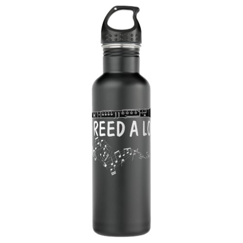 Clarinet _ I reed a lot _ band gift idea Funny Cl Stainless Steel Water Bottle