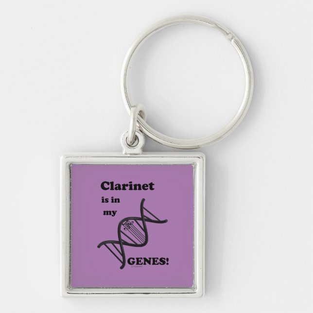 Clarinet in my Genes Keychain (Front)