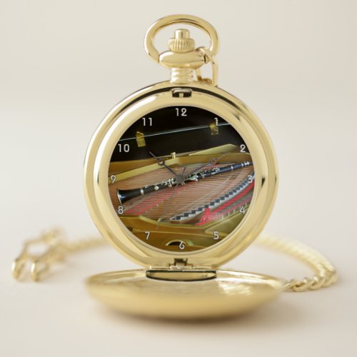 Clarinet in Piano Pocket Watch by LH