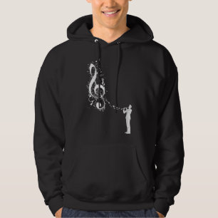 Clarinet Instrument Player Musical Note Clarinetis Hoodie