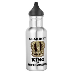 Clarinet King of Instruments Stainless Steel Water Bottle