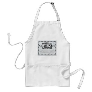 Clarinet License Adult Apron