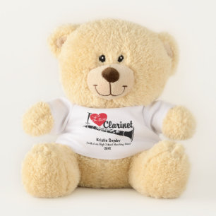 Clarinet Love Custom Marching Band Bear