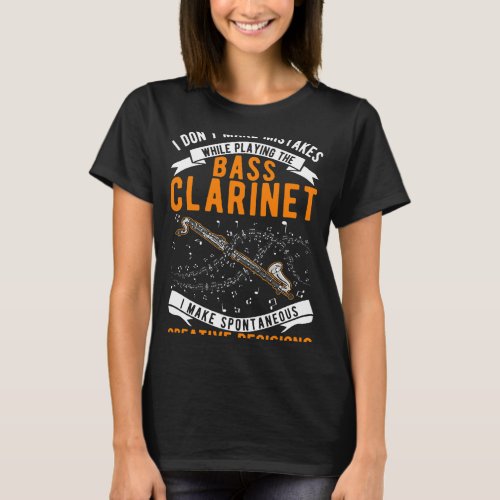 Clarinet Lover Bass Clarinet Evolution Marching Ba T_Shirt