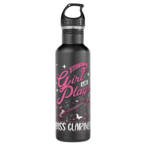 Clarinet Lover Bass Clarinet Girl Bass Clarinetist Stainless Steel Water Bottle