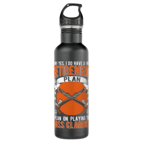 Clarinet Lover Bass Clarinet Player Call Me Dad Fa Stainless Steel Water Bottle