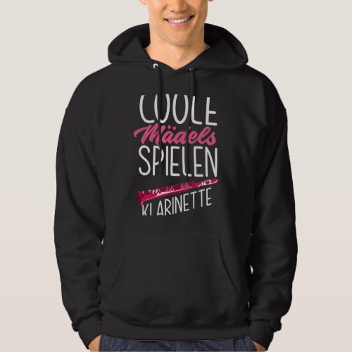 Clarinet Lover Cool Girls Play Clarinet Funny Clar Hoodie
