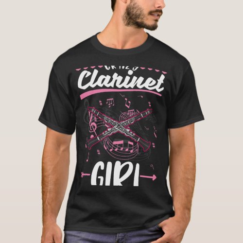 Clarinet Lover Crazy Clarinet Girl Clarinetist 28 T_Shirt