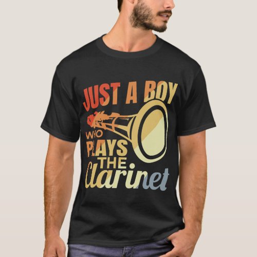 Clarinet Lover Funny Clarinet Boy Clarinet Player T_Shirt