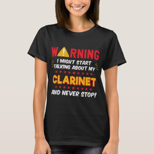 Clarinet Lover Funny Clarinet Player Joke Graphic T_Shirt