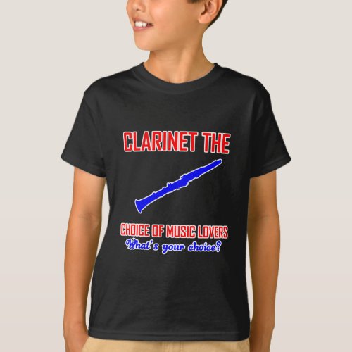 Clarinet lovers design T_Shirt