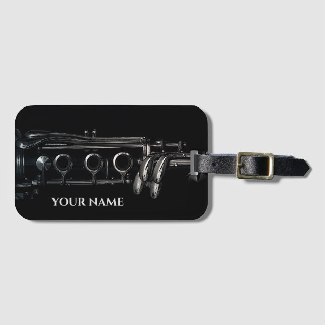 Clarinet Luggage Tag (Front Horizontal)