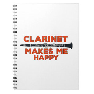 Clarinet Makes Me Happy Notebook