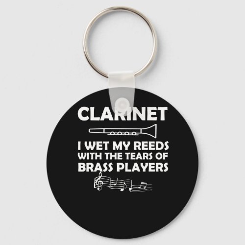 Clarinet Marching Band Wet Reeds With Tears Keychain