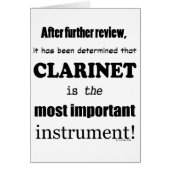 Clarinet Most Important Instrument (Front)