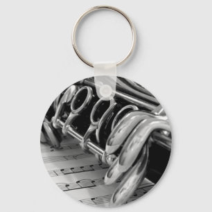 Clarinet Music Keychain