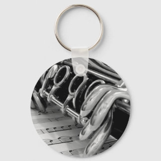 Clarinet Music Keychain