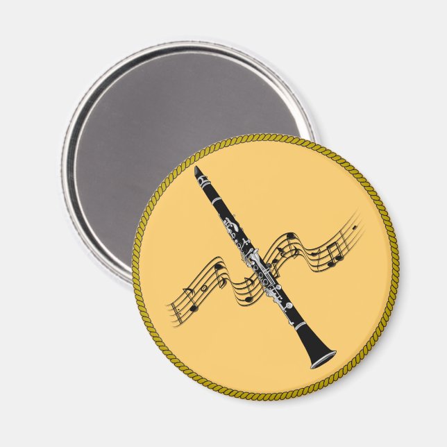 Clarinet Music Magnet (Front/Back)