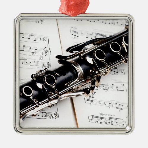 Clarinet Music  Metal Ornament