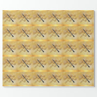 Clarinet Music, popular design, Wrapping Paper