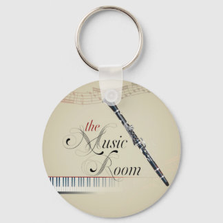Clarinet Music Room Keychain