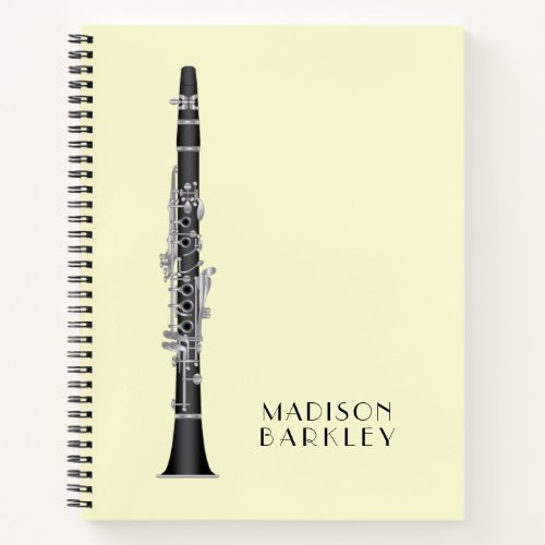 Clarinet Music Teacher Band Musician Notebook
