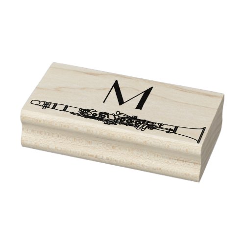 Clarinet Music Teacher Band Musician Rubber Stamp