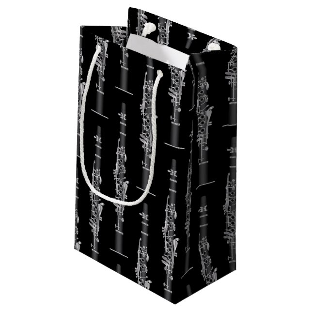 Clarinet Music Teacher Band Musician Small Gift Bag (Back Angled)