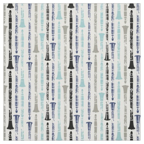 Clarinet Musical Instrument Band Orchestra Blue Fabric