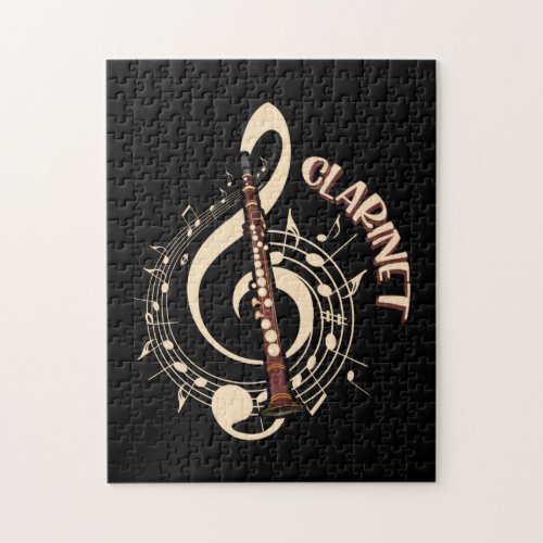 Clarinet Musical Instrument Music Lovers Jigsaw Puzzle