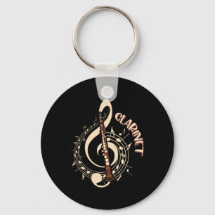 Clarinet Musical Instrument Music Lovers Keychain