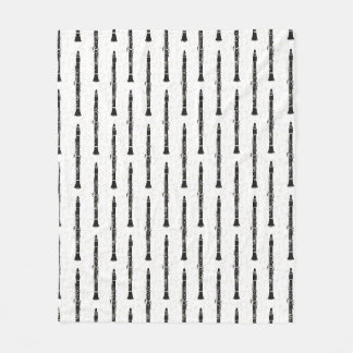 Clarinet Musical Notes Clarinetist Musician Fleece Blanket