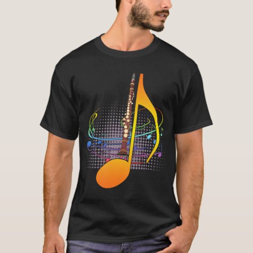 Clarinet Musician Musical Note Clarinetist T_Shirt