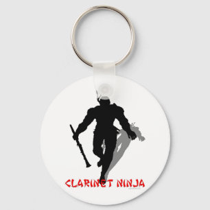 Clarinet Ninja Keychain
