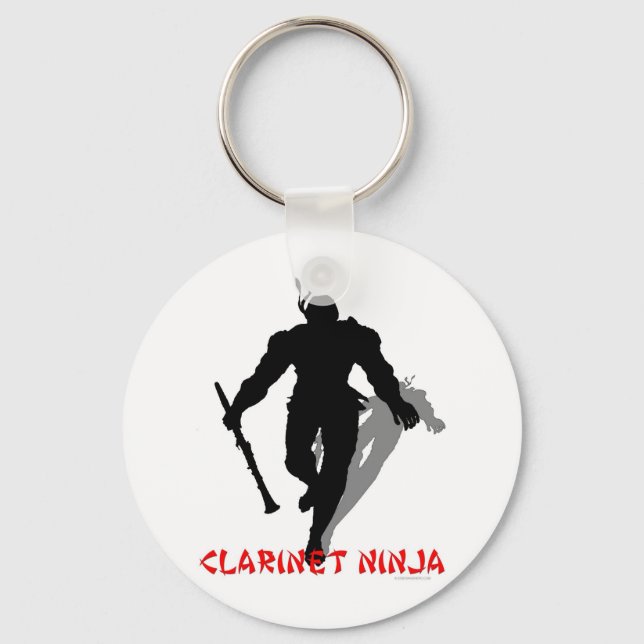 Clarinet Ninja Keychain (Front)