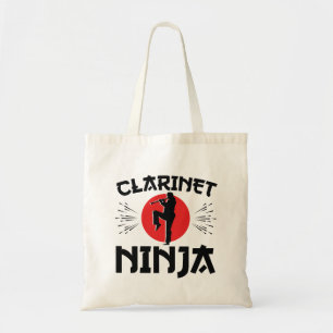 Clarinet Ninja Marching Band Tote Bag