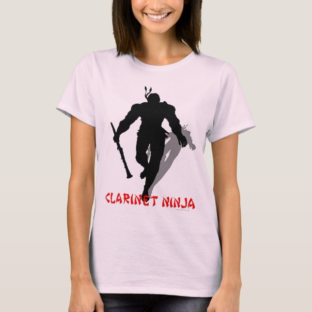 Clarinet Ninja T-Shirt (Front)